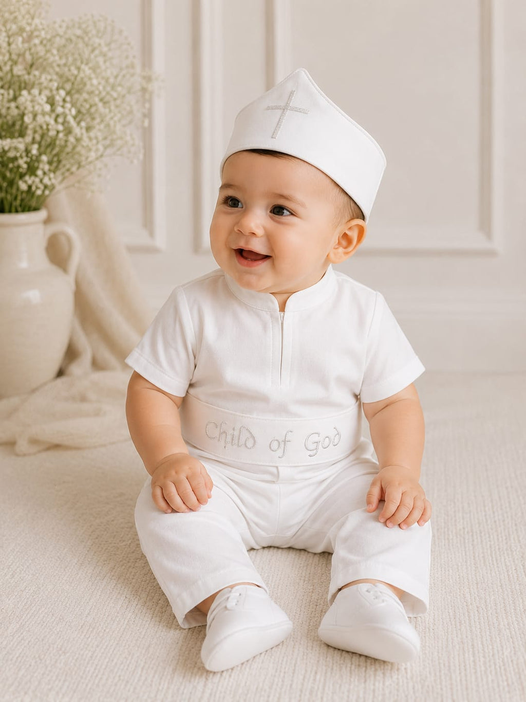 Baby Boy Baptism Set